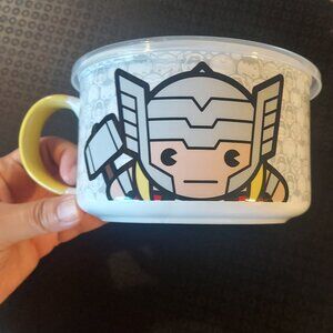 Thor Lunch Mug w/ cover (Miniso) NWT
